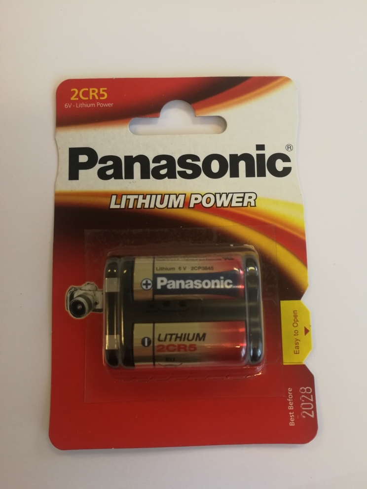 Baterie 6V Li, typ 2CR5