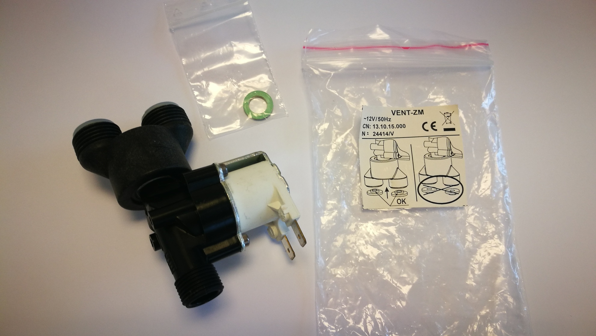 Ventil se směsovačem 12V/50Hz, 3/8